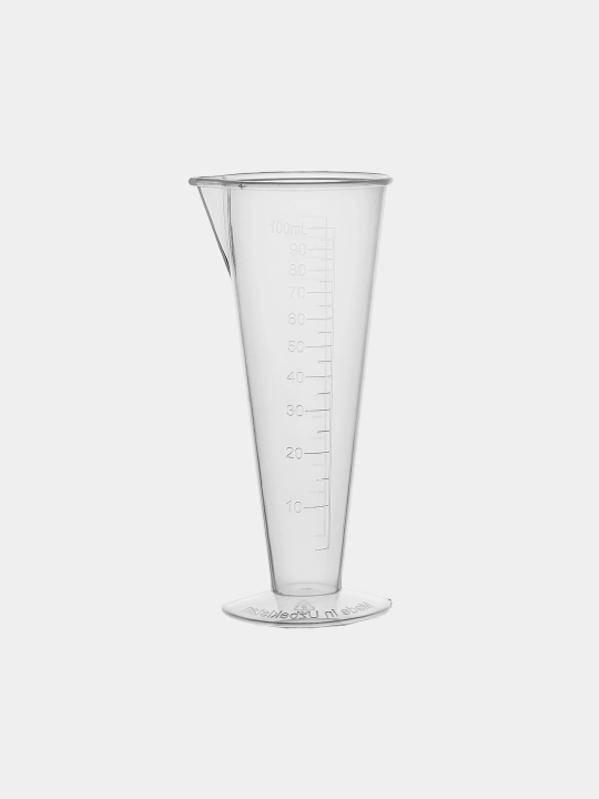O'lchov stakan, plastik krujka