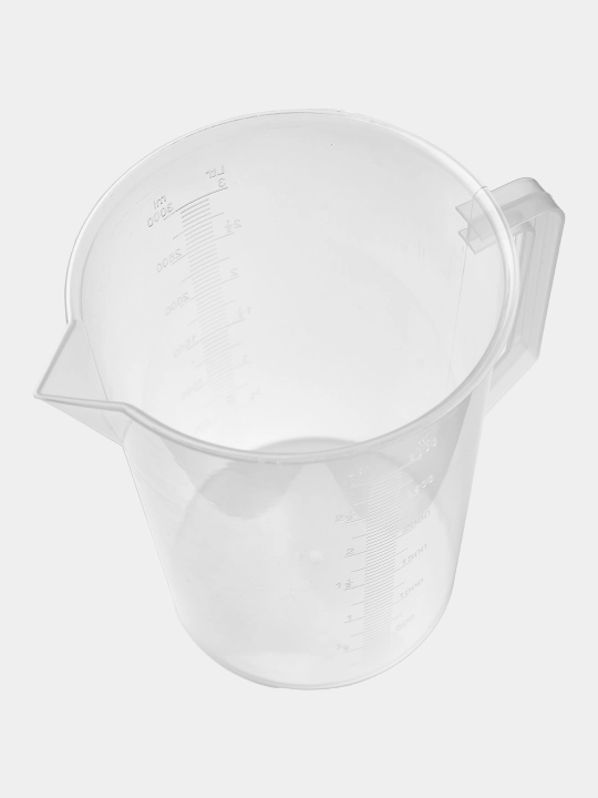 O'lchov stakan, plastik krujka