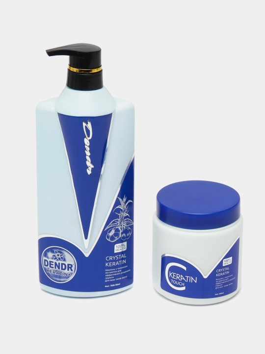 Shampun va balzam Dendr Keratin to'plami, 2 tasi 1 da