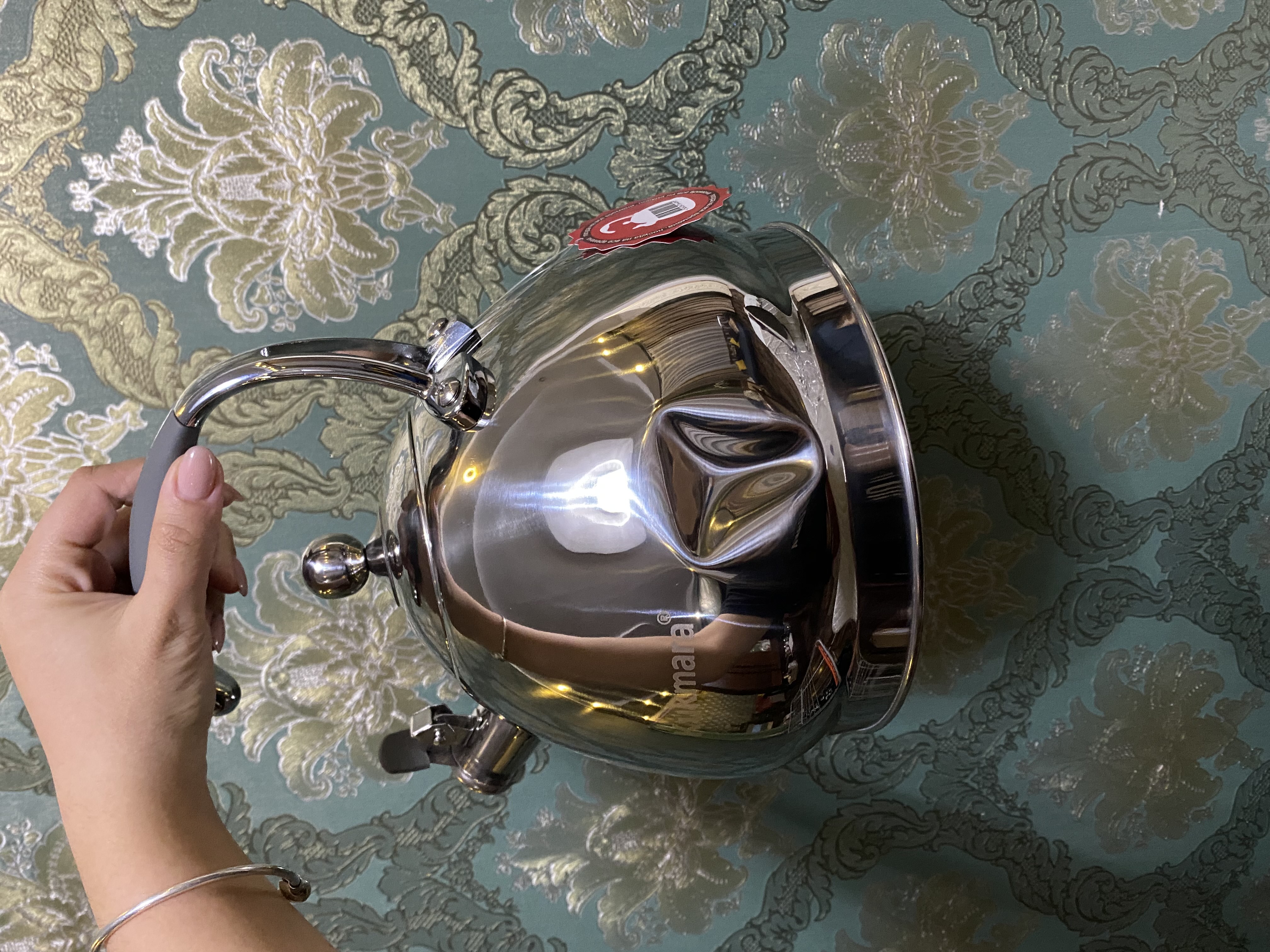 Чайник Kukmara из нержавеющей стали, со свистком, 3 л