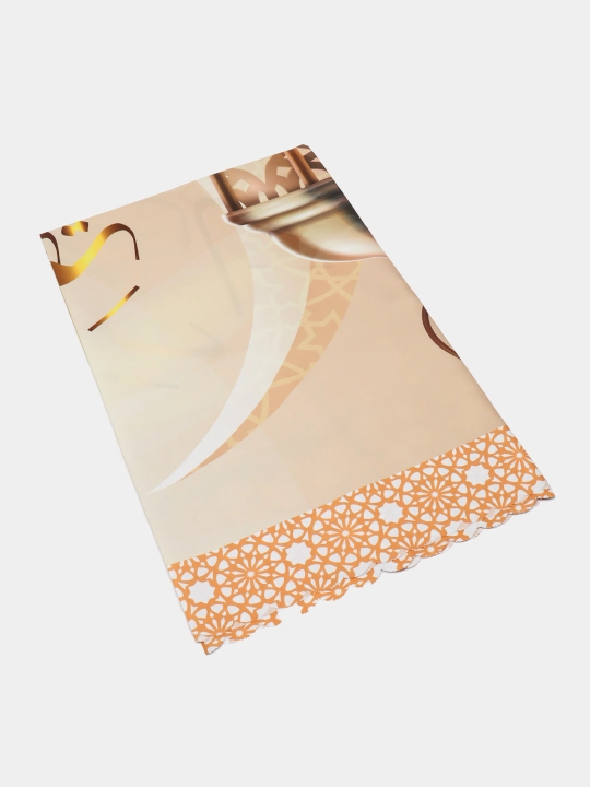 Ramazon dasturxoni, suv o'tkazmaydigan, Eid logotipi bosilgan