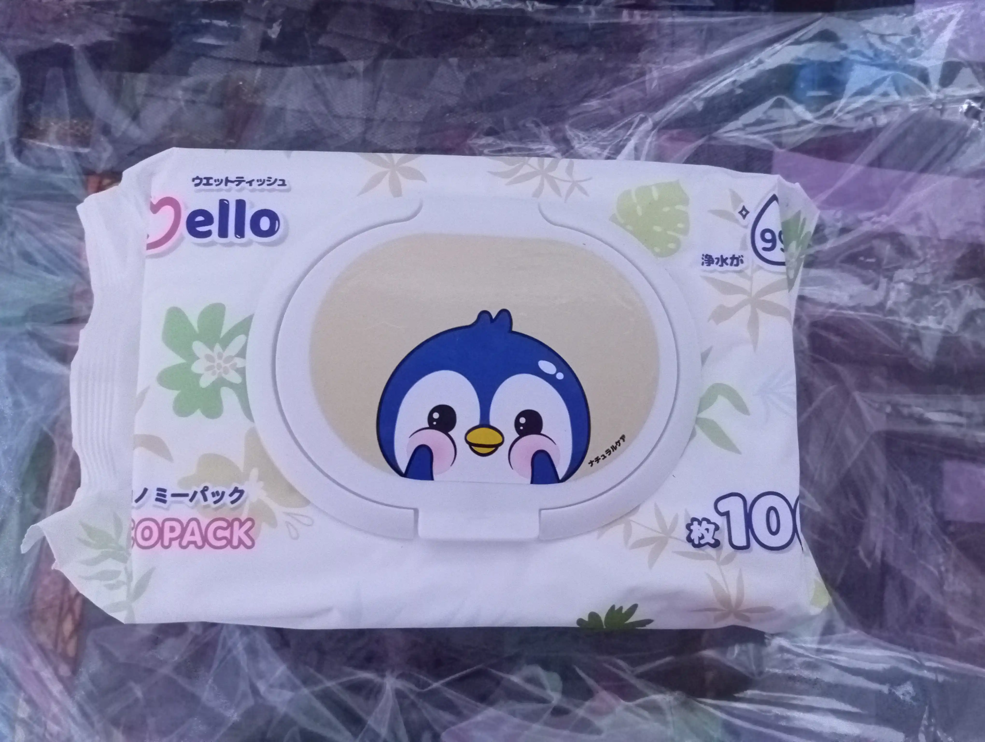 Gigienik bolalar uchun nam salfetkalar MELLO, 100 dona