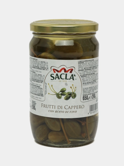 Крупные каперсы Sacla Frutti di cappero, 650 г — MUTTI-P0E6D04