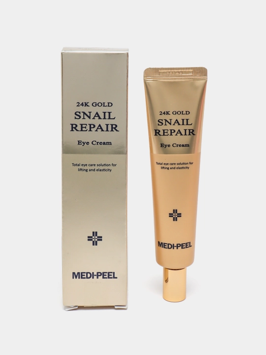 Крем для век, MEDIPEEL+, Aqua essence, 24K gold snail repair, 5 growth factors, Volume lif-tox,  Hyaluronic, 40 мл