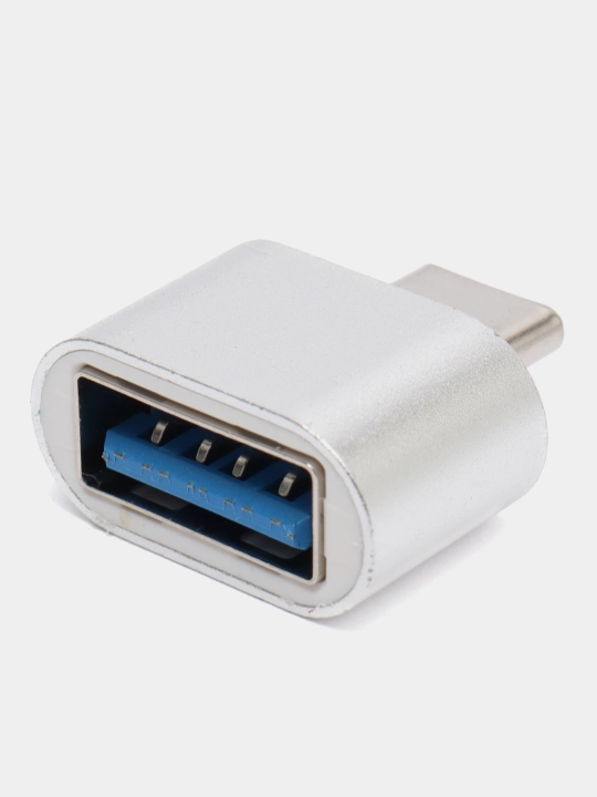 OTG переходник Type-C на USB, OTG, металлический корпус