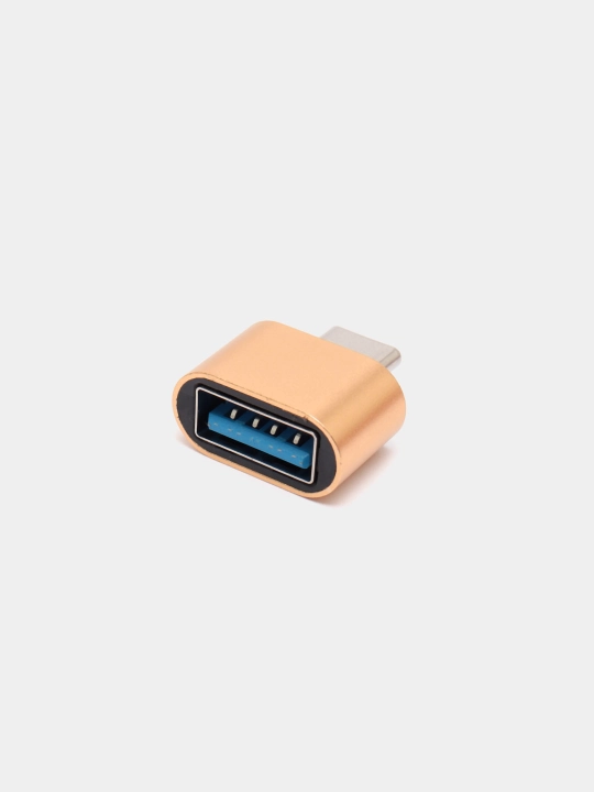 OTG переходник Type-C на USB, OTG, металлический корпус