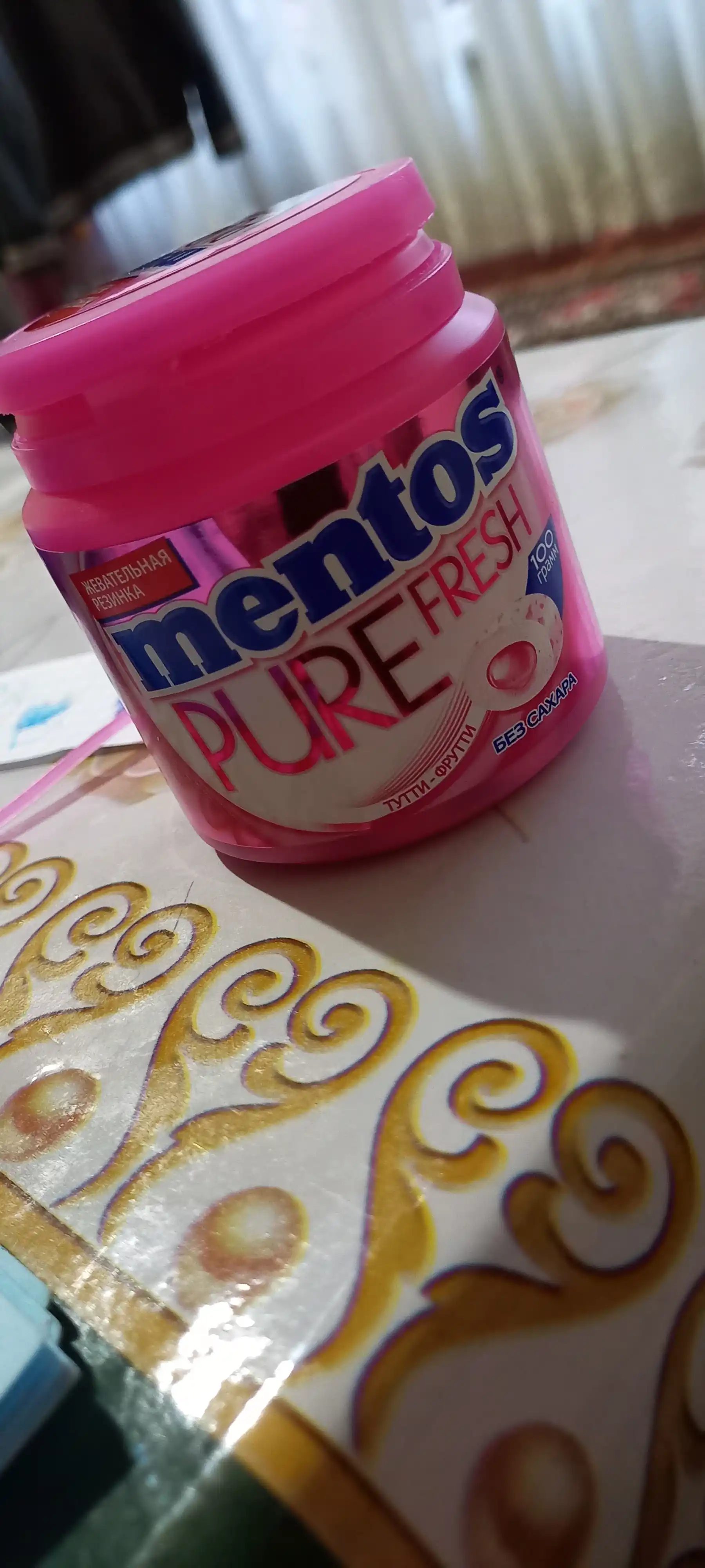 Chaynash saqich Mentos Pure Fresh Tutti-Frutti, 100 g