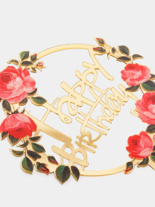 Топперы для украшения торта, надпись Happy Birthday, 42 вида