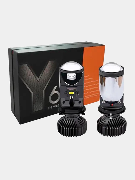 Y6D LED H4 6000K 12V-24V, avtomobil faralari uchun lampalar