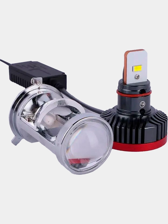 R6 LED Linza H4 5500k 12V - 24V avtomobil faralari uchun