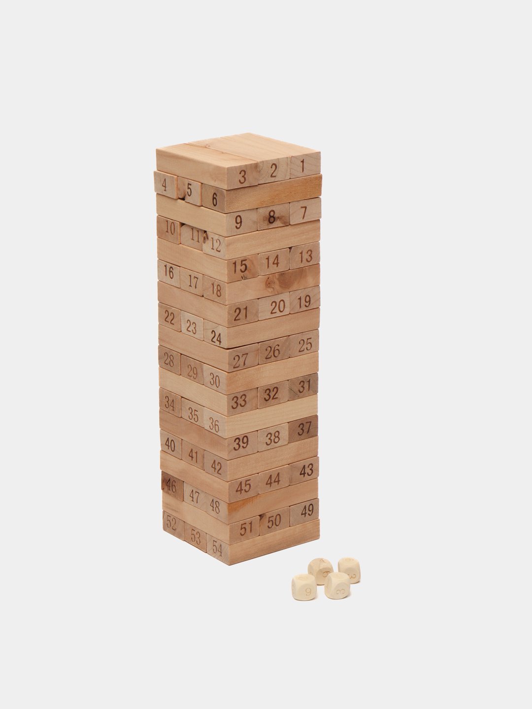 Дженга, Настольная игра Jenga, для всей семьи, 54 деревянных блока,  развивающая игра купить по низким ценам в интернет-магазине Uzum (948336)