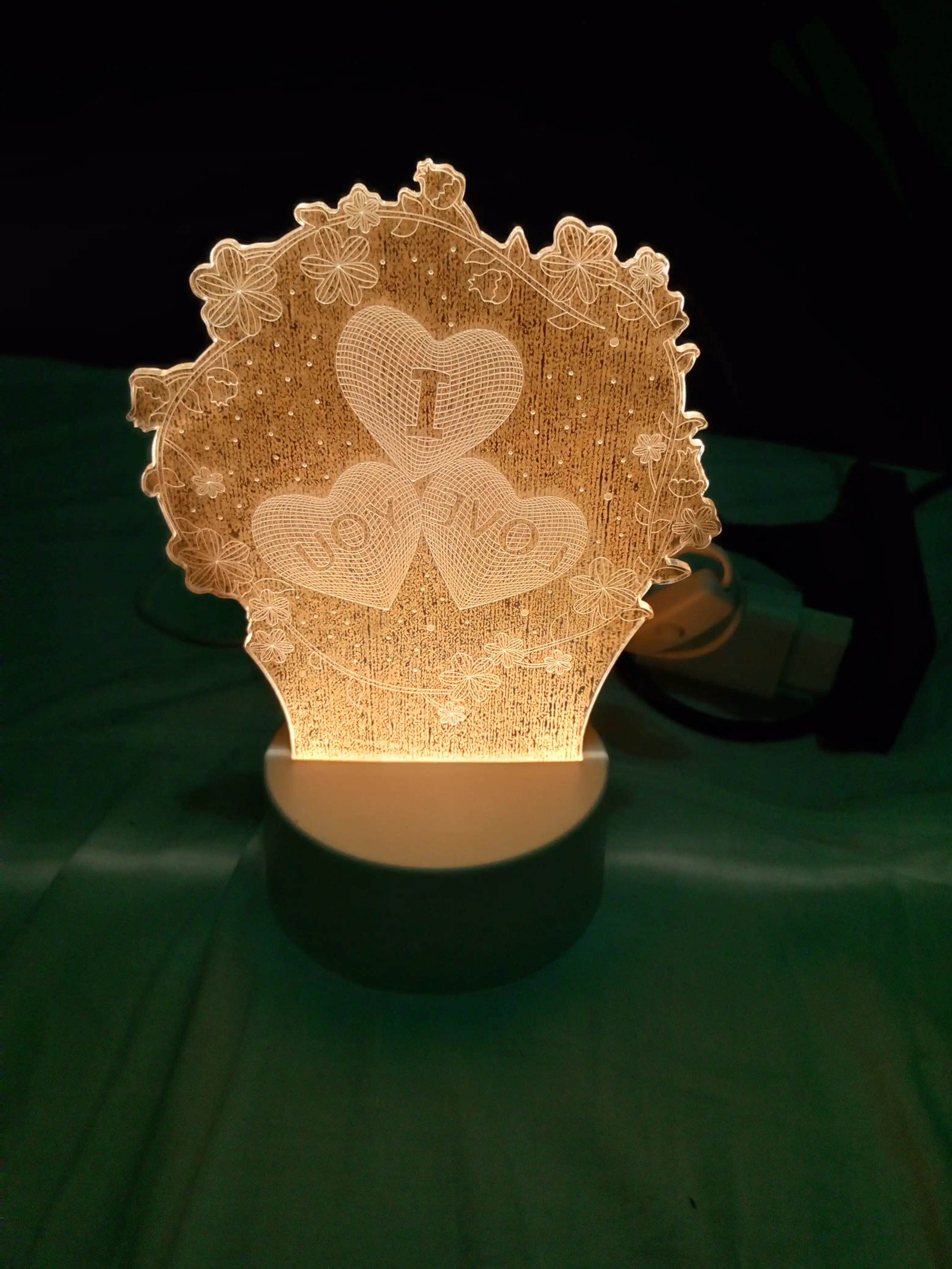 LED 3D tungi chiroq