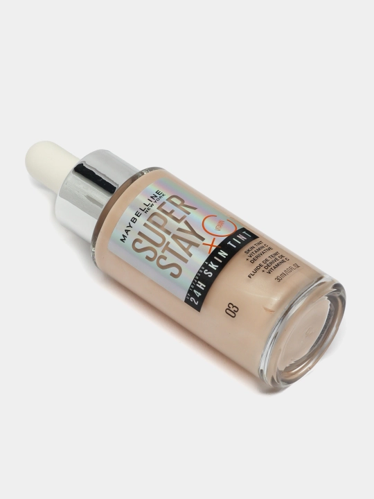 Тональная сыворотка для лица Maybelline New York Super Stay 24h, с витамином С, тон 03