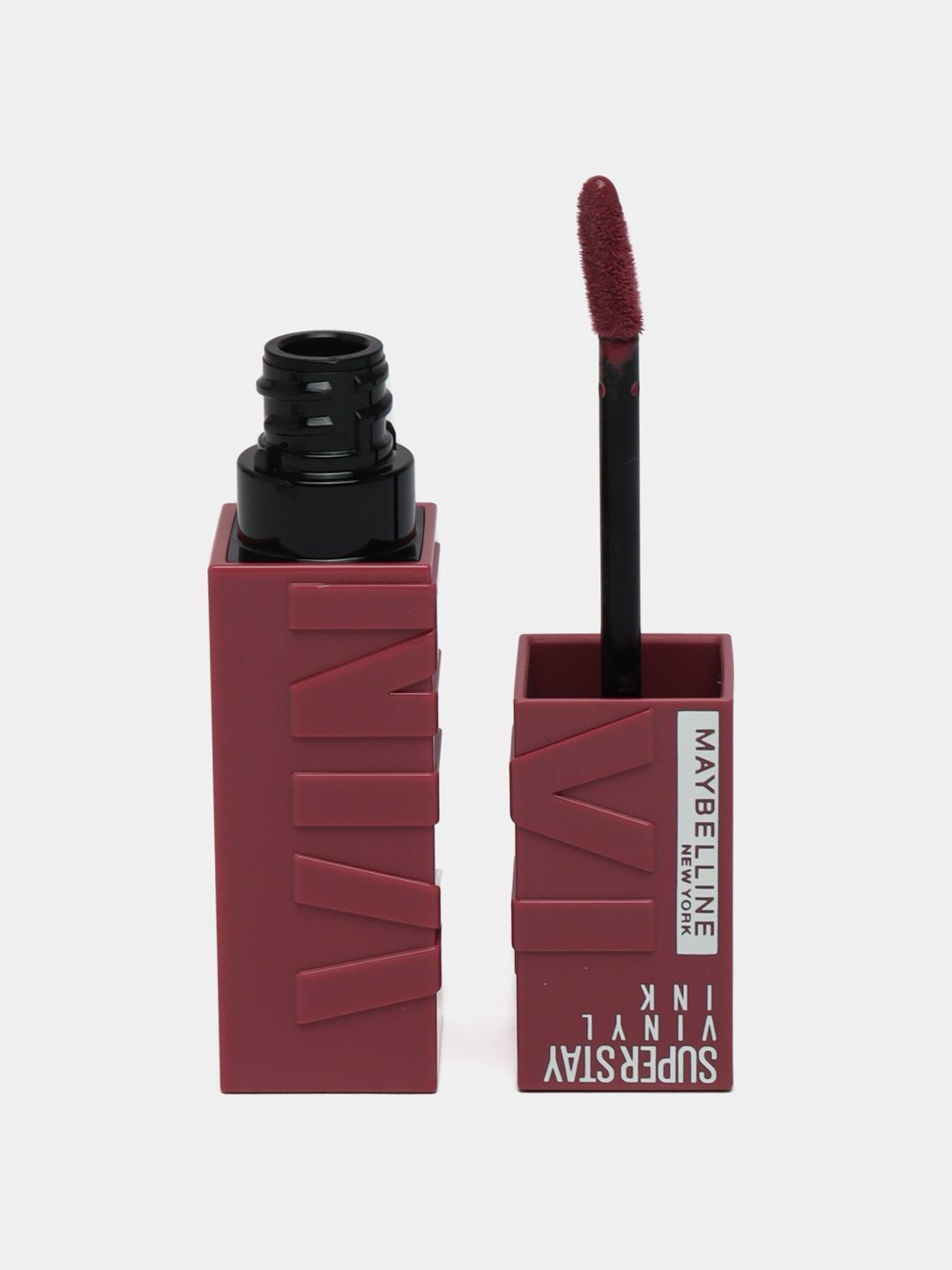 Lab uchun bo'yog' Maybelline New York Super Stay Vinyl Ink, ton 20