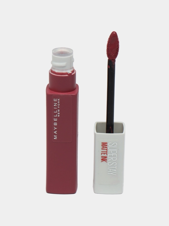 Lab uchun bo'yog' Maybelline New York Super Stay Matte Ink, ton 15 sevib qolgan, 5 ml