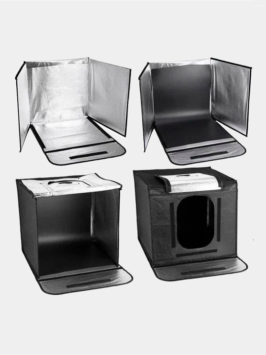 Fotobox, Lightkub, fotokub 40x40x40s sozlanishi orqa yorug'lik, 5 ta fon rangi kiritilgan