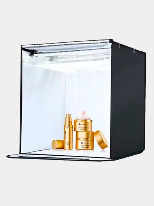 Fotobox, Lightkub, fotokub 40x40x40s sozlanishi orqa yorug'lik, 5 ta fon rangi kiritilgan