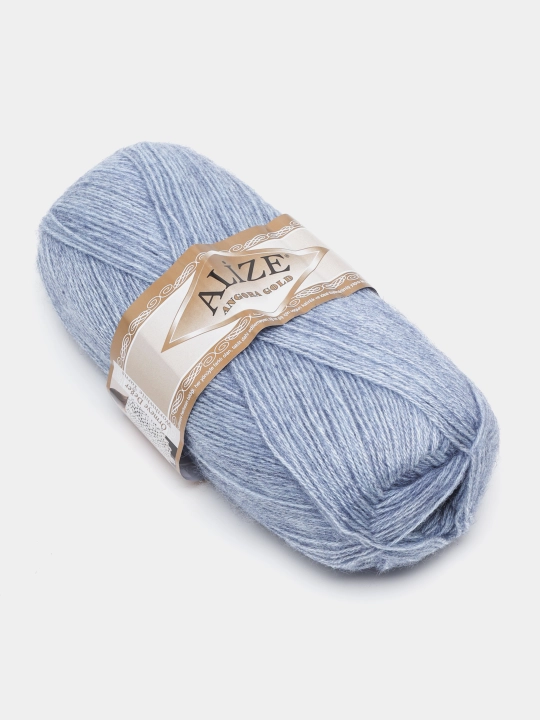 Нить для вязания Angora gold, 20% шерсть 80% акрил, 100 гр, 550 м