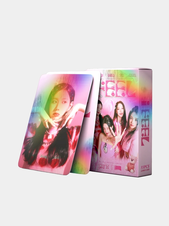 Golografik LOMO kolleksion kartalari K-POP G I-DLE, 55 dona, "GIDLE"
