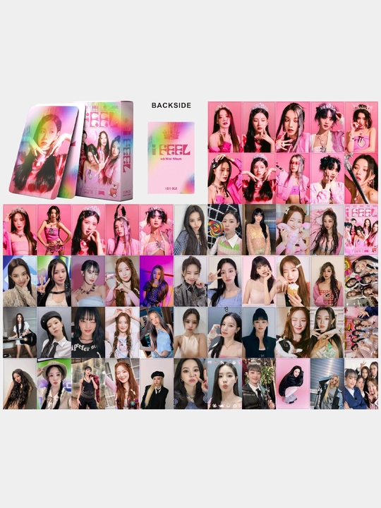 Golografik LOMO kolleksion kartalari K-POP G I-DLE, 55 dona, "GIDLE"