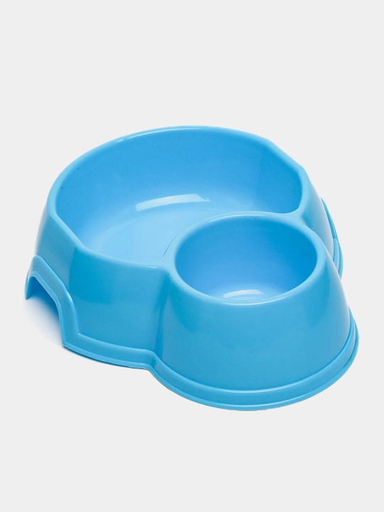 Mushuk va itlar uchun qo‘sh idish, 25 * 19.5 * 6.5 sm