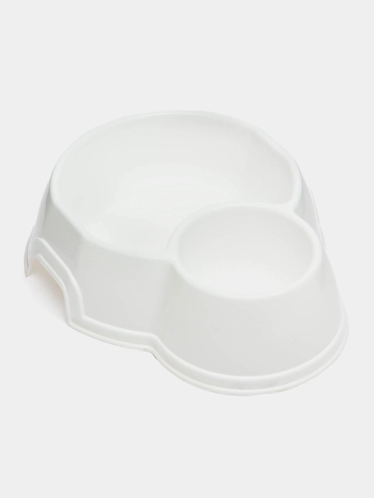 Mushuk va itlar uchun qo‘sh idish, 25 * 19.5 * 6.5 sm