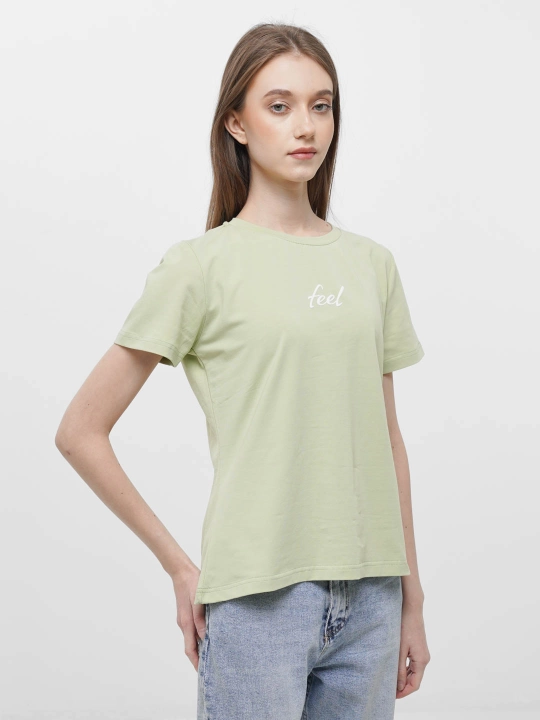 Ayollar futbo'lkasi yozuvli print FEEL - 