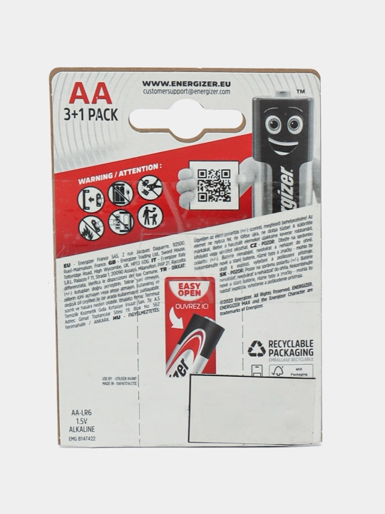 Батарейки Max Alkaline AA BP4 3+1 E301534400 q0000010629