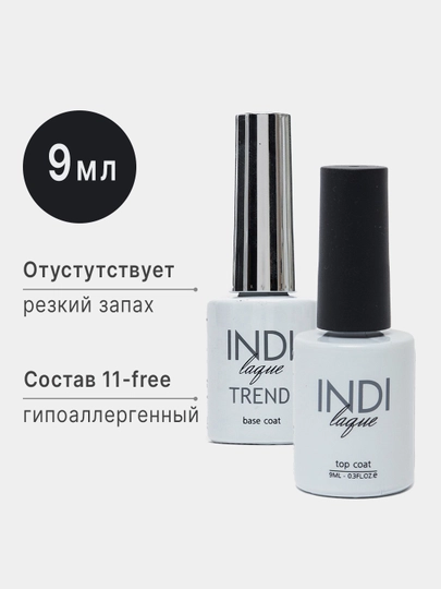 Baza va porloq top Runail 11-free Indi Trend, 9 ml - 