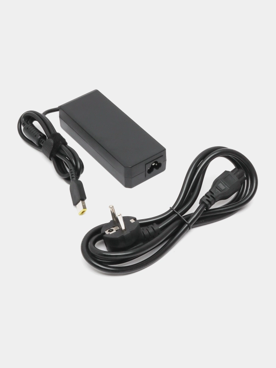 Зарядка для ноутбука Lenovo USB 20V 3.25A 90W , блок питания , желтый конец - 