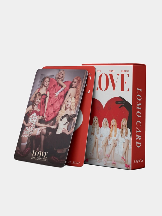 Коллекционные LOMO карточки K-POP G I-DLE, 55 шт "GIDLE"