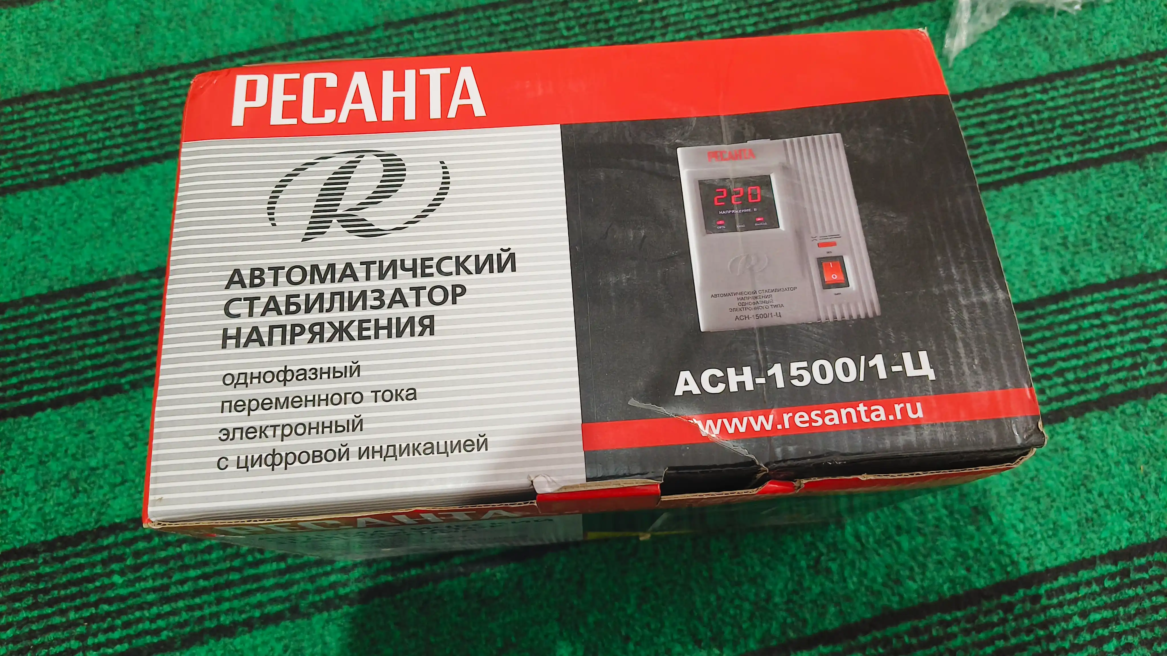 Стабилизатор АСН- 1 500/1-Ц Ресанта арт. 63/6/3