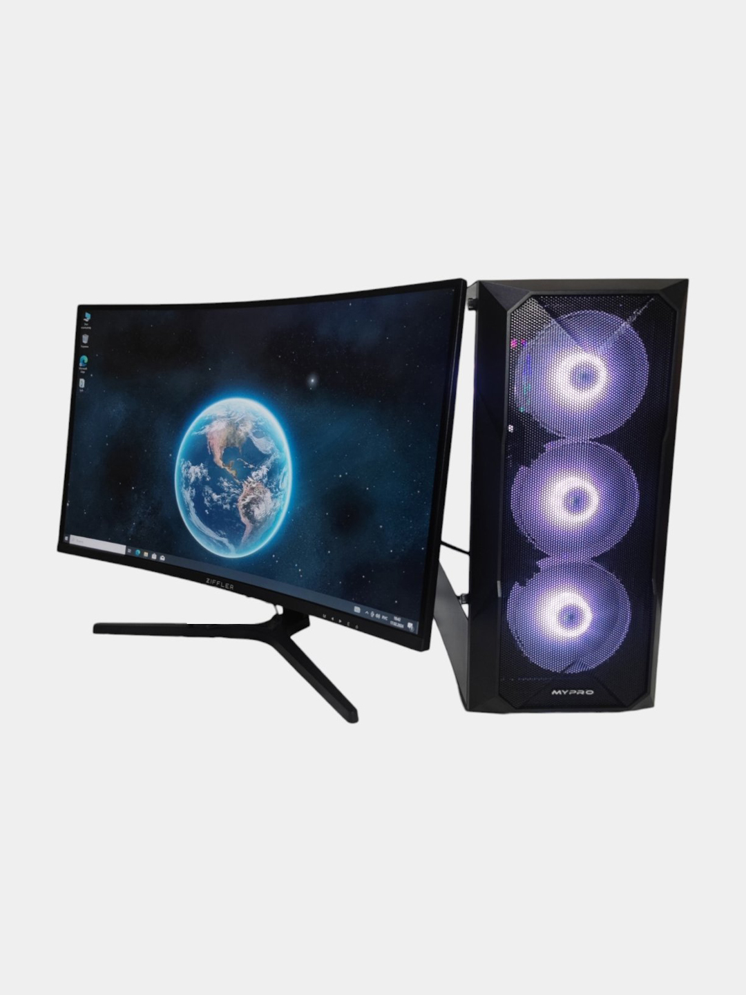 Tizimli blok "MyPRO", monitor 240hz, Intel Core i3 - 12100f / 16 GB DDR4 / Rx580 - 8 Gb video karta