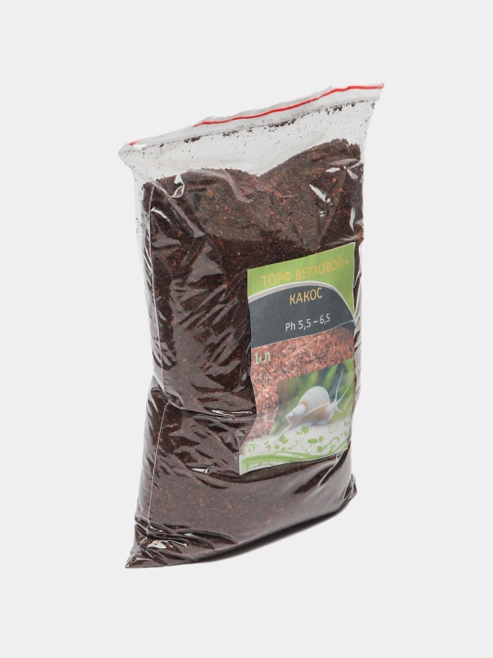 Kokos + ustki substrat Chig‘anoqlar, terrariumlar va o‘simliklar uchun torf, tayyor tuproq, 1 l