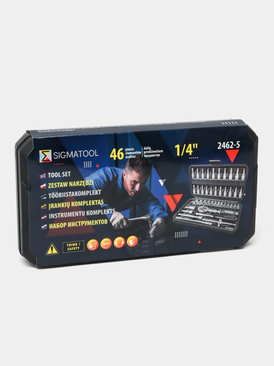 Набор инструментов, ключей SIGMATOOL 2462-5, 1/4", 46 предметов