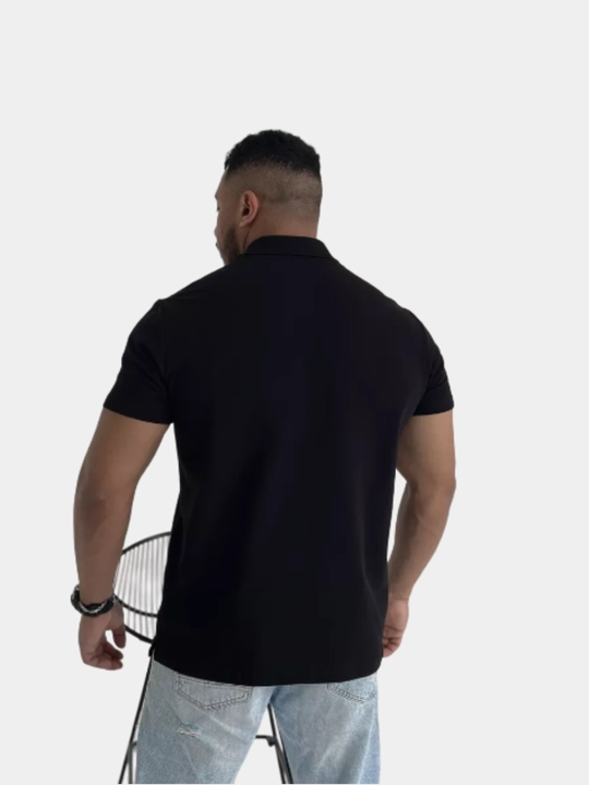 Erkaklar uchun futbolka polo, 100% paxta, bir o'lchamga katta
