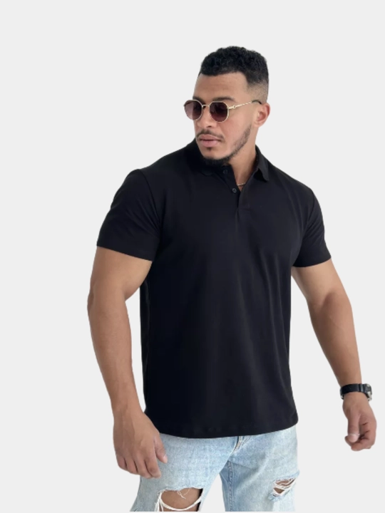 Erkaklar uchun futbolka polo, 100% paxta, bir o'lchamga katta
