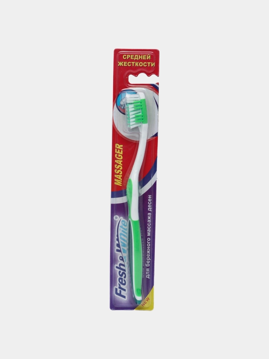 Зубная щетка Fresh&White MASSAGER, cредней жесткости, Беларусь - 