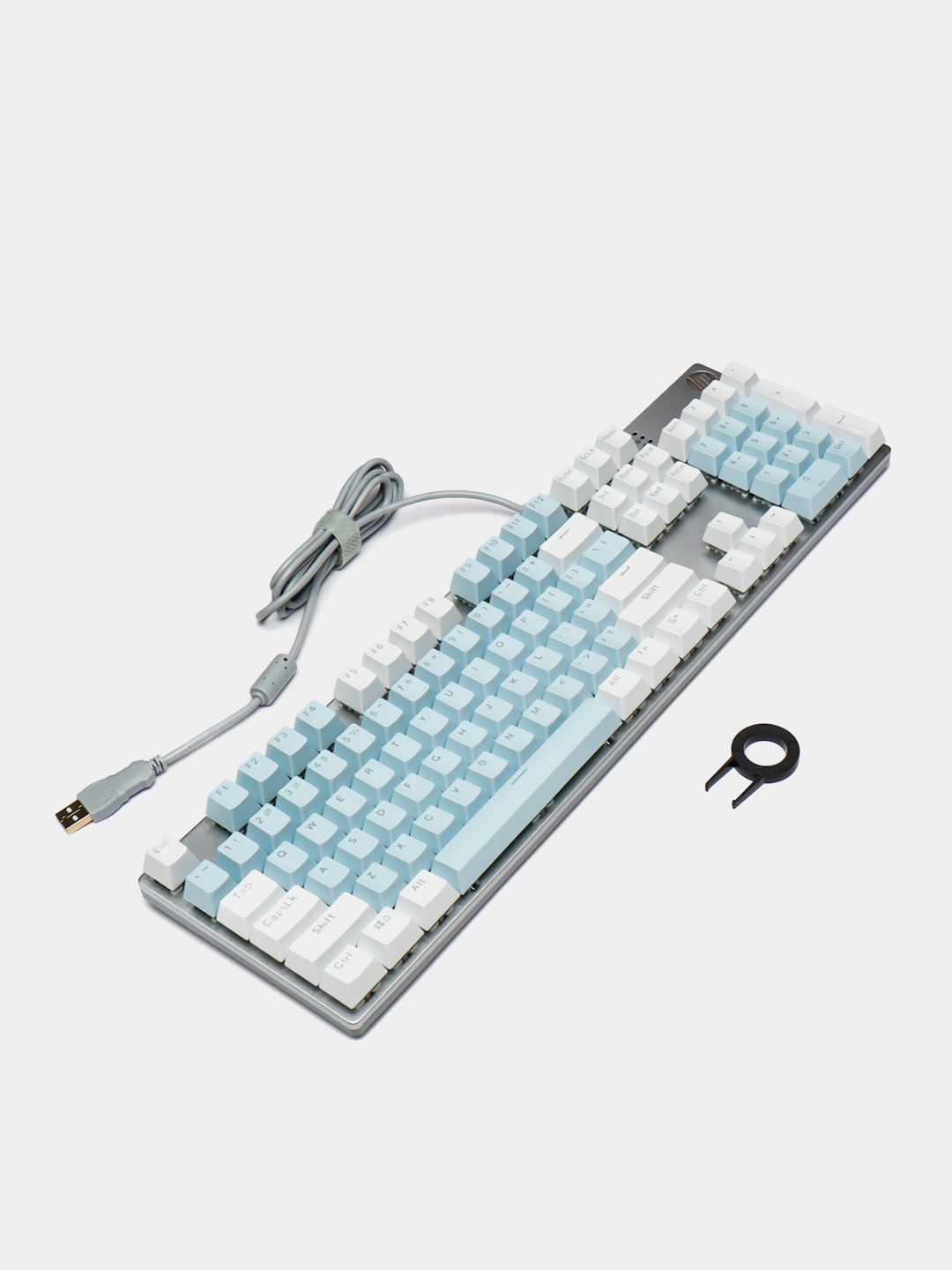 Механическая клавиатура, 108 клавиш с подсветкой, White HP GK400F USB ...