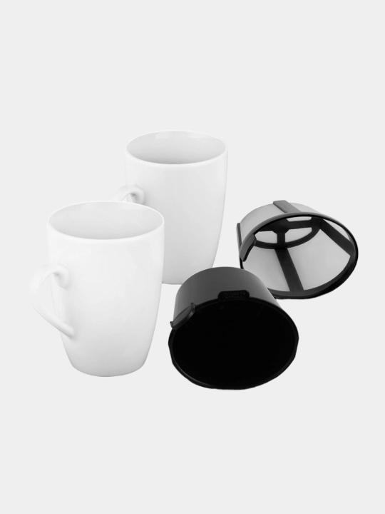 Кофеварка Blackton Bt CM1113,2 чашки в комплекте, высокая мощность 450 Вт, объем 0.3 л