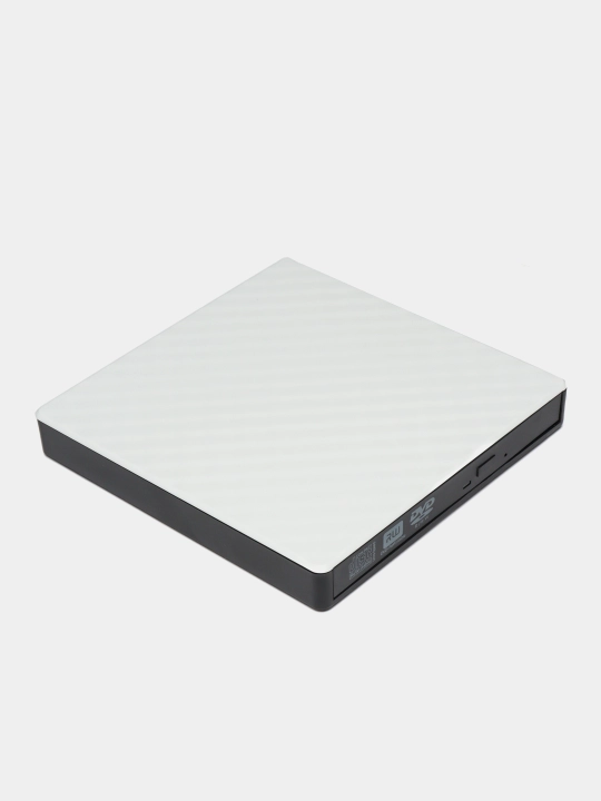 Внешний оптический DVD, универсальный, USB 3.0 Type-C, RW, белого цвета - 