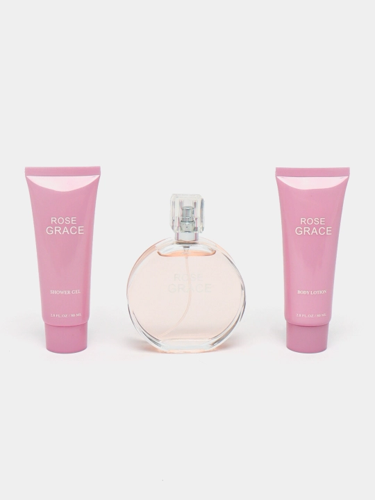 ROSE GRACE ayollar uchun 3-in-1 sovg'a parfyumeriya to'plami