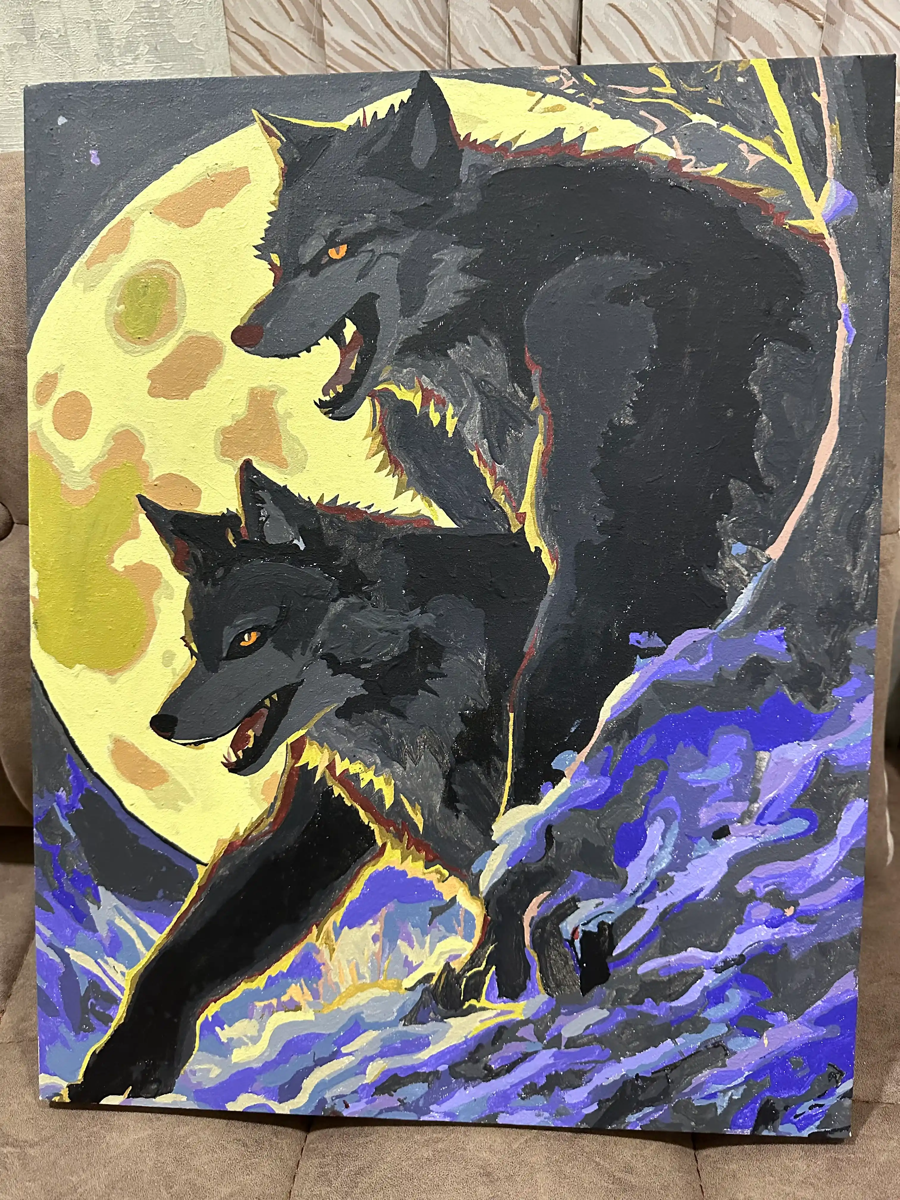 Raqamlar bo'yicha rasm chizish ARTERY Hayvonlar, holstda chizmachilik, 40 * 50 sm