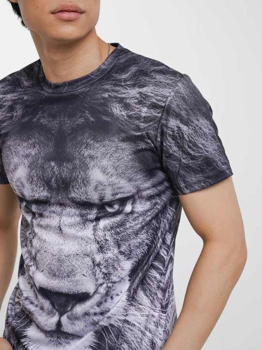 Футболка мужская до 6XL размера, с принтом 3D