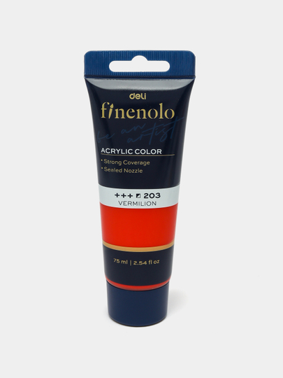 Краска акриловая в тубе, 75 мл, VERMILION Deli EC75-VR q0000047681 — DELISTA-ACRIL7