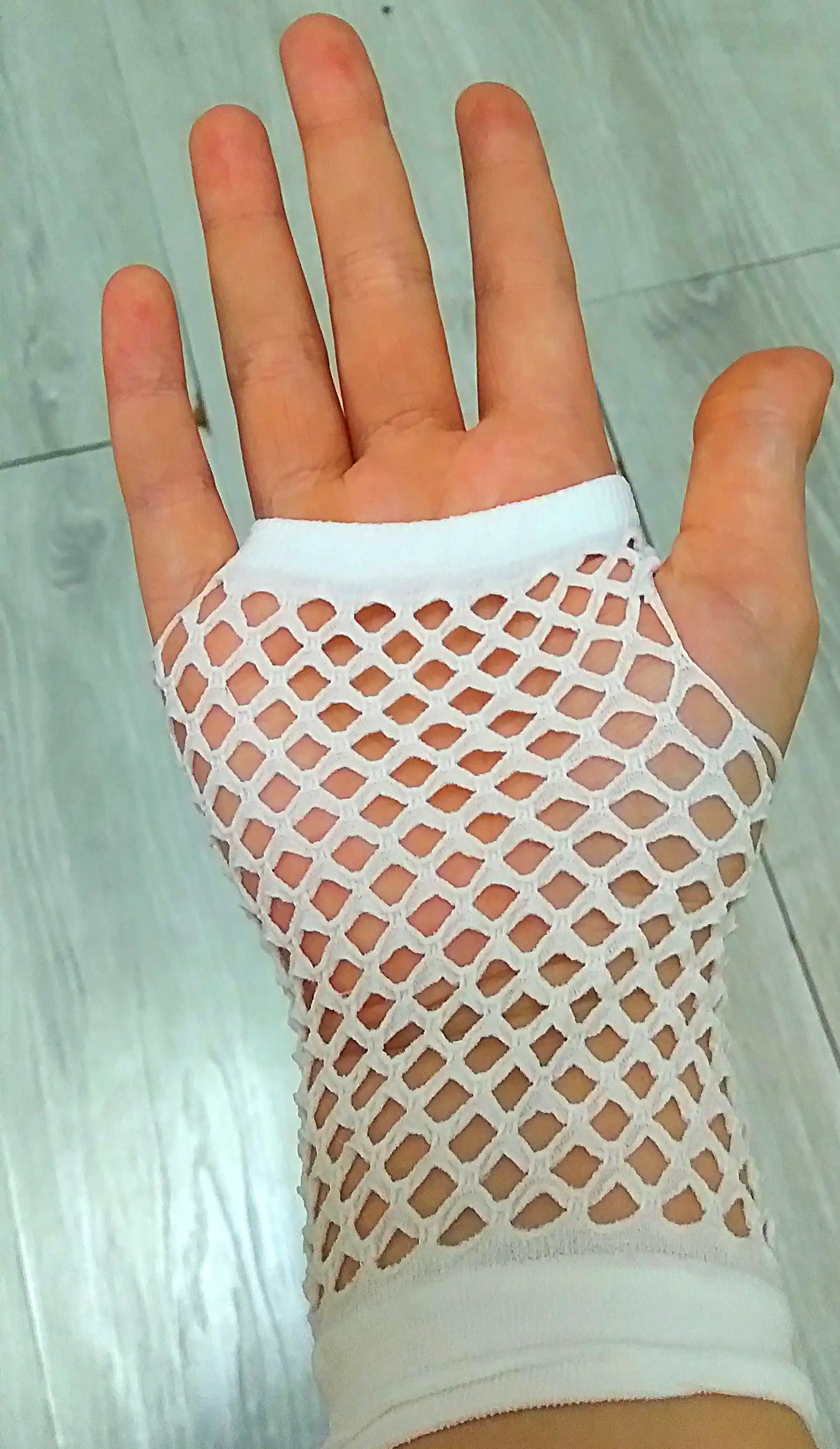Mitenkalar ayollar uchun, barmoqsiz qo'lqoplar, to'rli