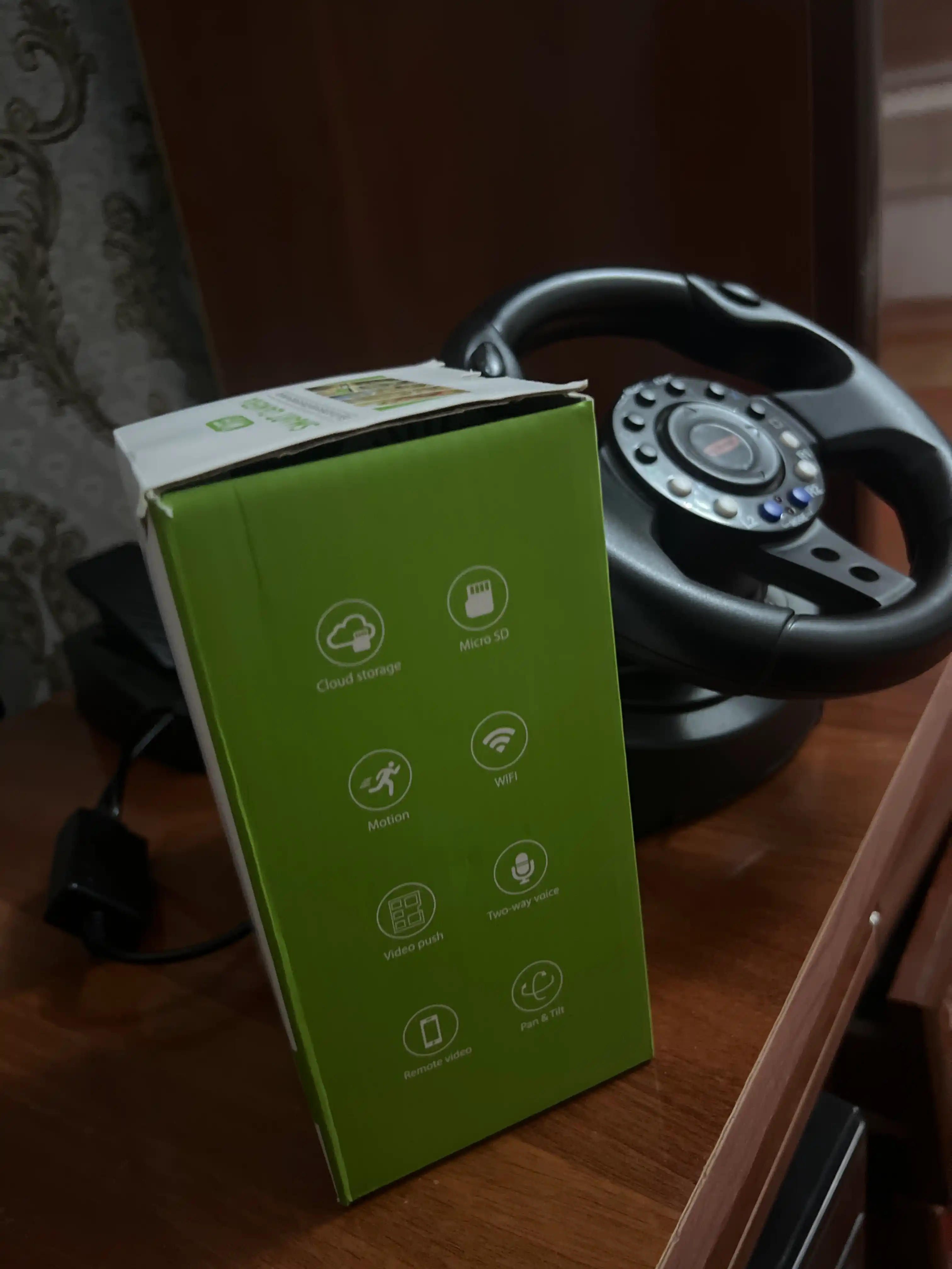 Smart kamera ICSEE Wi-Fi, камера безопасности, с двумя объективами, умная камера