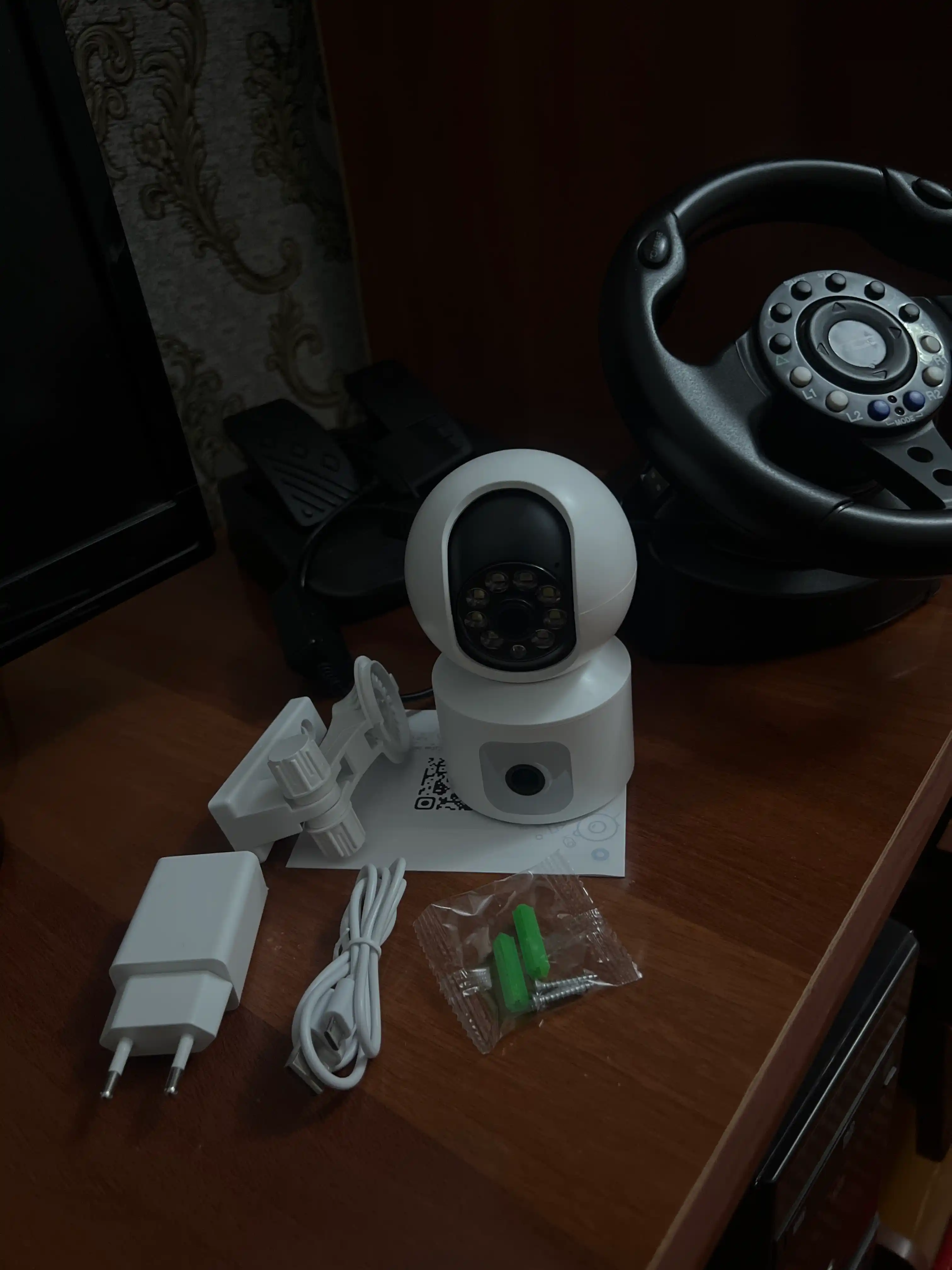 Smart kamera ICSEE Wi-Fi, камера безопасности, с двумя объективами, умная камера