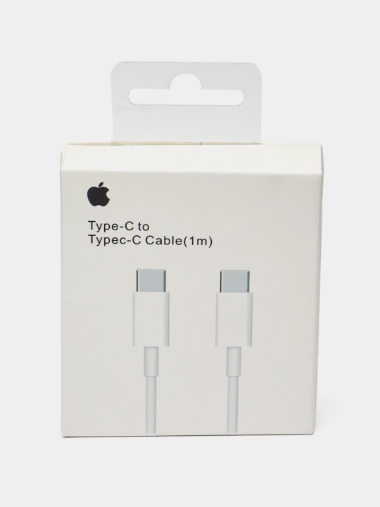 Кabel Type-C - Type-C, tez zaryadlash uchun, Android va iPhone uchun mos, 1 m