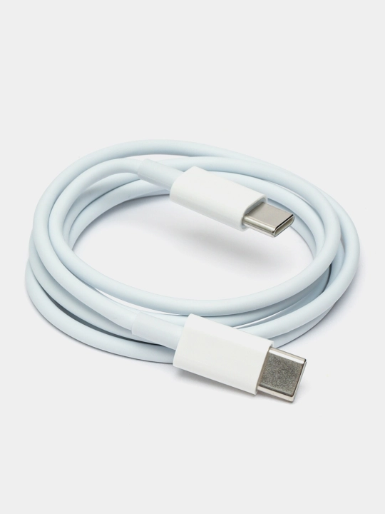 Кabel Type-C - Type-C, tez zaryadlash uchun, Android va iPhone uchun mos, 1 m